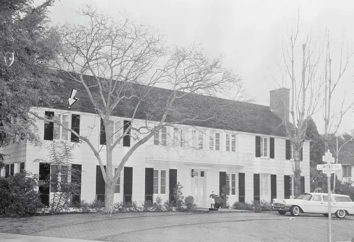 Framed Print : Exterior View of Lana Turner's Home Framed Print : Exterior View of Lana Turner's Home