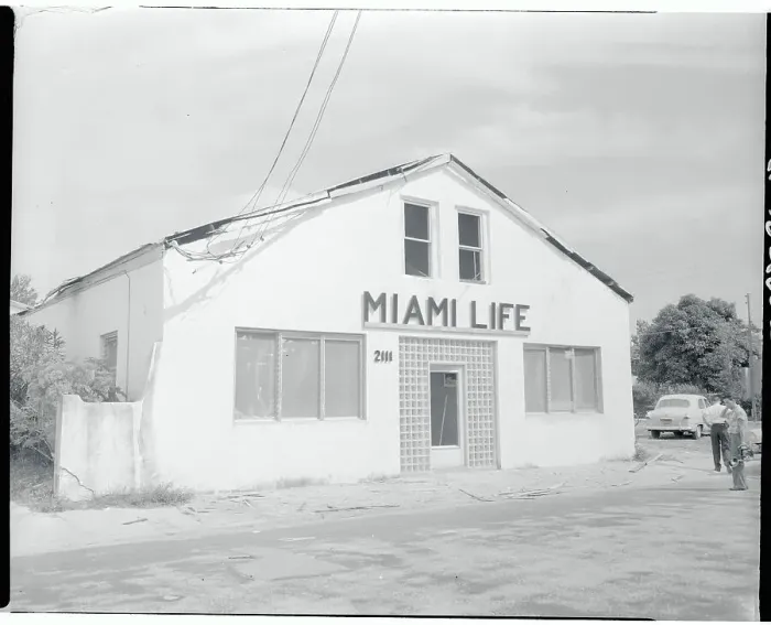 Framed Print : Exterior View of Miami Life Building Framed Print : Exterior View of Miami Life Building