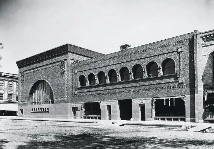 Framed Print : Exterior View of the National Farmers Bank by Louis Sullivan Framed Print : Exterior View of the National Farmers Bank by Louis Sullivan