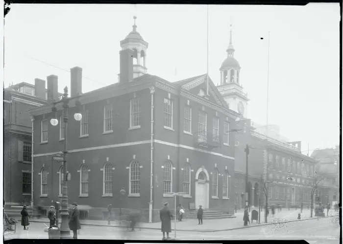 Framed Print : Exterior View of Philadelphia's First City Hall Framed Print : Exterior View of Philadelphia's First City Hall