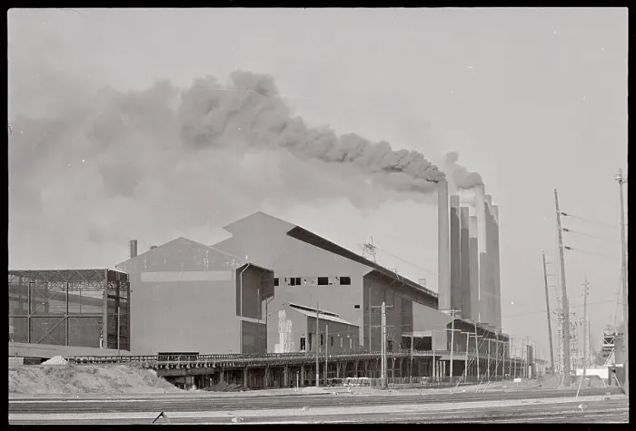 Framed Print : Exterior View of Steel Company