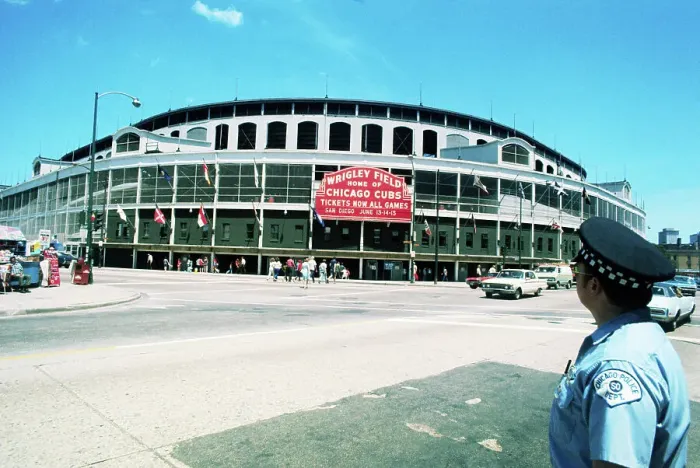Framed Print : Exterior View of Wrigley Field Framed Print : Exterior View of Wrigley Field