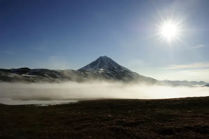 Framed Print : The extinct Tolmachev Dol volcano in the morning light, Kamchatka Peninsula, Russia Framed Print : The extinct Tolmachev Dol volcano in the morning light, Kamchatka Peninsula, Russia