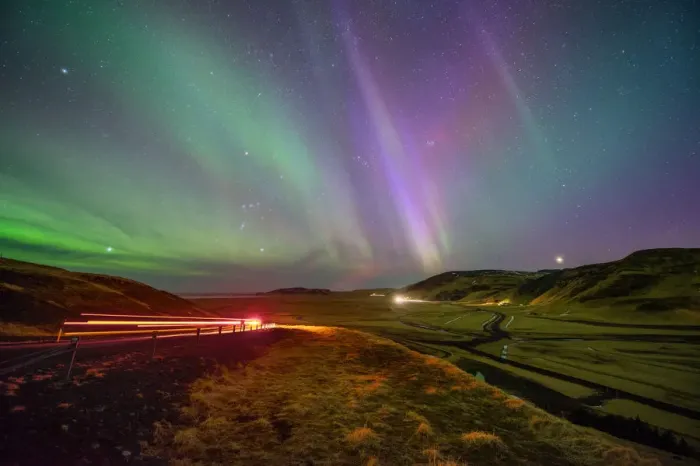 Framed Print : The extremely northern lights in Iceland (KP9)