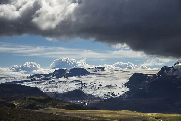 Eyafjallajoekull glacier, highland, Iceland, Europe