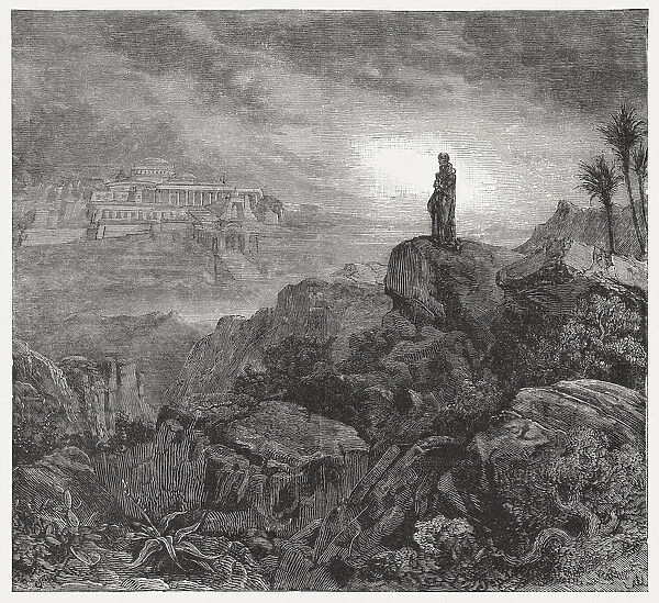 Ezekiels Vision of the New Temple (Ezekiel 40), published 1886