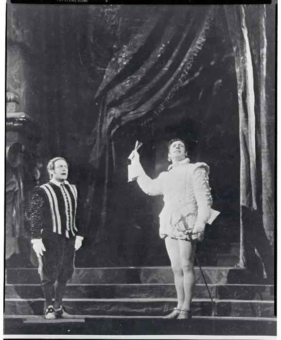 Framed Print : Ezio Pinza and Lazzari Performing