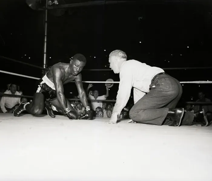 Framed Print : Ezzard Charles on All Fours Framed Print : Ezzard Charles on All Fours