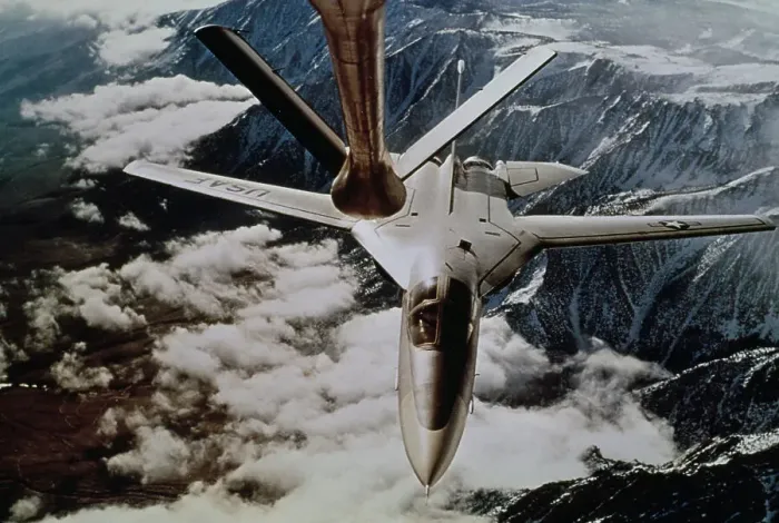 Framed Print : F-111A Tactical Fighter With Refuelling Boom Framed Print : F-111A Tactical Fighter With Refuelling Boom