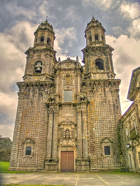 Facade of the church of the Monastery of Sobrado dos Monxes