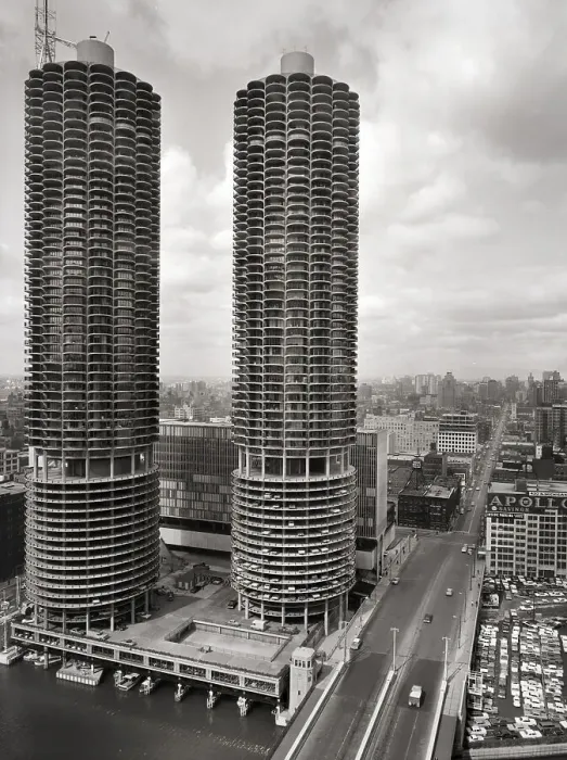 Framed Print : Facade of Marina City Towers Framed Print : Facade of Marina City Towers