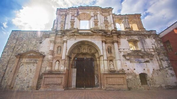 Facade of Ruins of Church and Convent of Society of Jesus (Antigua Guatemala)