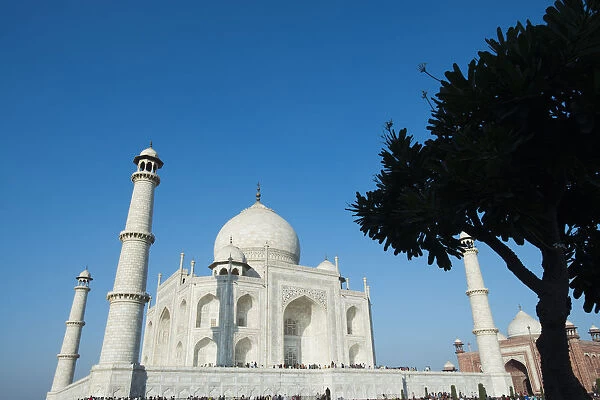 Facade of the Taj Mahal, Agra, Uttar Pradesh, India