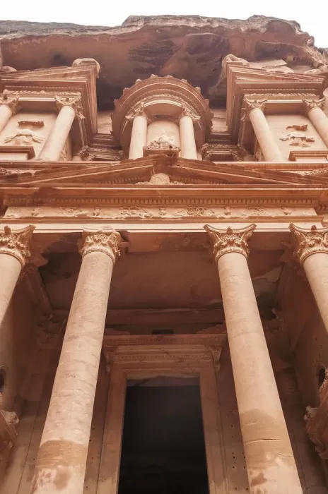 Framed Print : The facade of the Treasury (Al-Khazneh) in Petra, Jordan