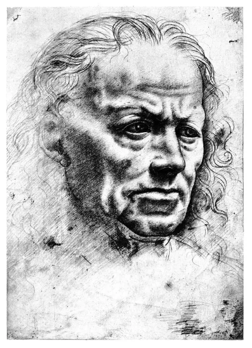Framed Print : Face of a man by Leonardo Da Vinci Framed Print : Face of a man by Leonardo Da Vinci