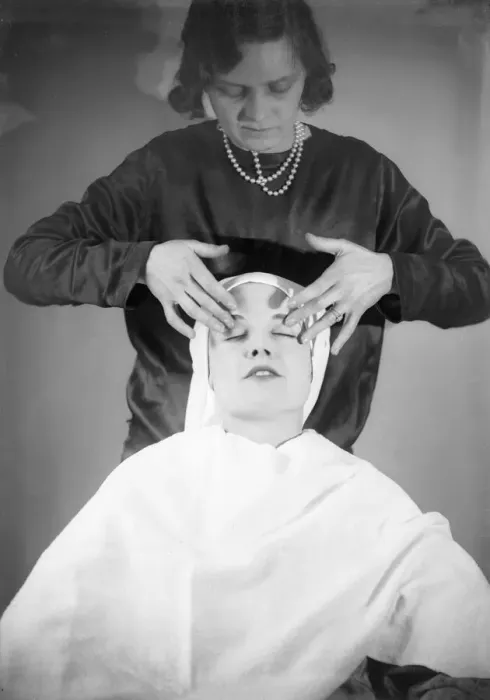 Framed Print : Face Massage Framed Print : Face Massage