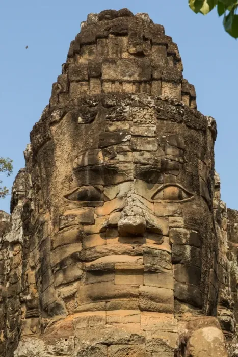 Framed Print : Face on the South Gate Angkor Thom Framed Print : Face on the South Gate Angkor Thom