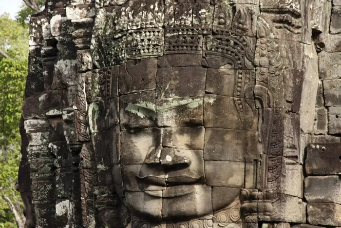 Framed Print : Face tower, detail, the Bayon, temple, Angkor Thom, Siem Reap, Cambodia Framed Print : Face tower, detail, the Bayon, temple, Angkor Thom, Siem Reap, Cambodia