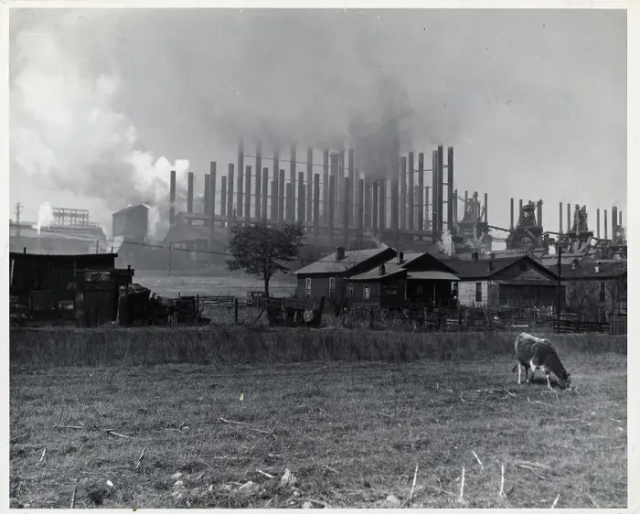 Framed Print : Factory With Adjoining Labor Dwellings Framed Print : Factory With Adjoining Labor Dwellings