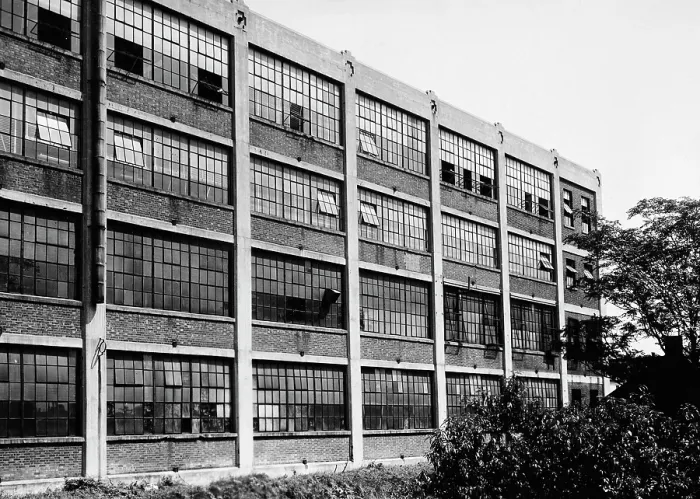 Framed Print : Factory Exterior View