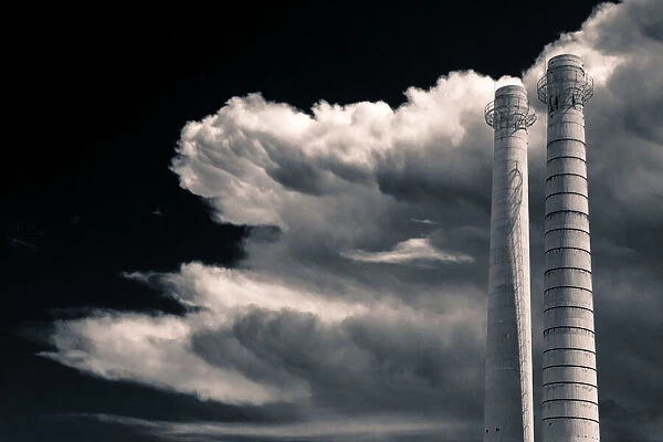 A factory of polluted clouds