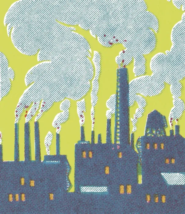 Framed Print : Factory and Pollution Framed Print : Factory and Pollution