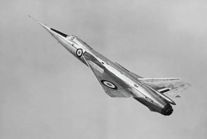 Framed Print : A Fairey Delta Aircraft in Flight Framed Print : A Fairey Delta Aircraft in Flight