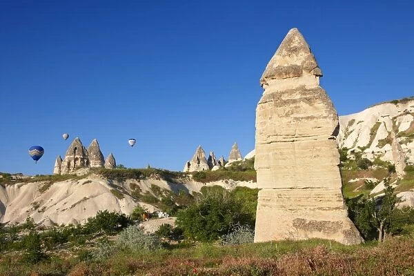 Fairy Chimney rock formations, Love Valley, Goreme National Park, Cappadocia, Nevsehir Province, Central Anatolia Region, Turkey