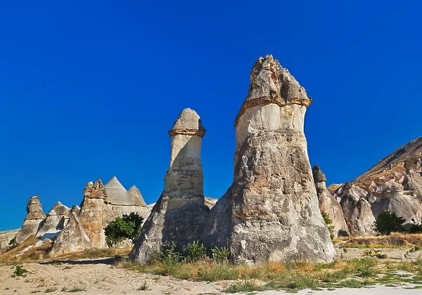 Fairy chimneys (rock formations) at Cappadocia Turkey