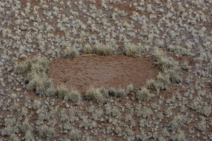 Framed Print : Fairy circle, vegetation-free circular barren patch of land, desert, Namib, Hardap Region, Namibia Framed Print : Fairy circle, vegetation-free circular barren patch of land, desert, Namib, Hardap Region, Namibia