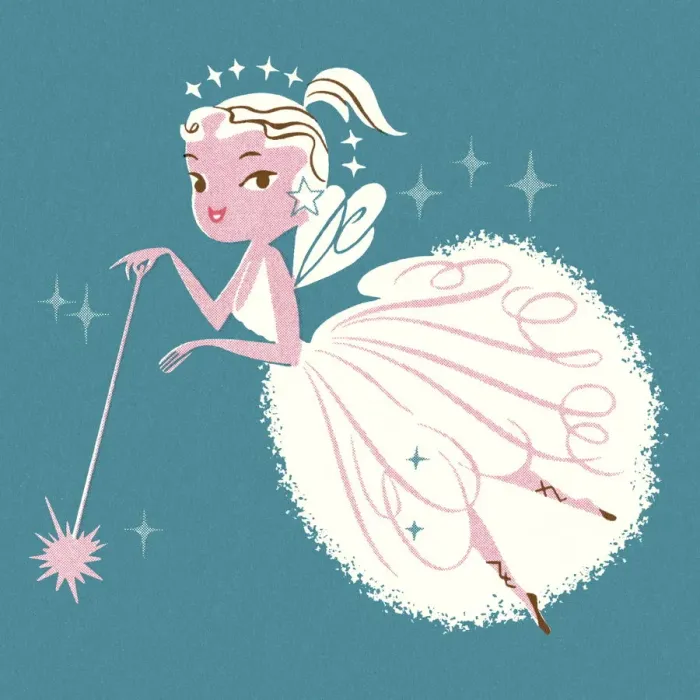 Framed Print : Fairy Princess with Wand Framed Print : Fairy Princess with Wand