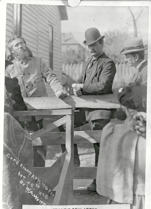 Framed Print : Faith Healer Francis Schlatter with Some of His Followers Framed Print : Faith Healer Francis Schlatter with Some of His Followers