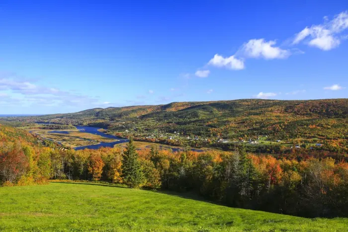 Framed Print : Fall colors and Margaree river, Cabot Trail, Cape Breton, Nova Scotia, Canada Framed Print : Fall colors and Margaree river, Cabot Trail, Cape Breton, Nova Scotia, Canada