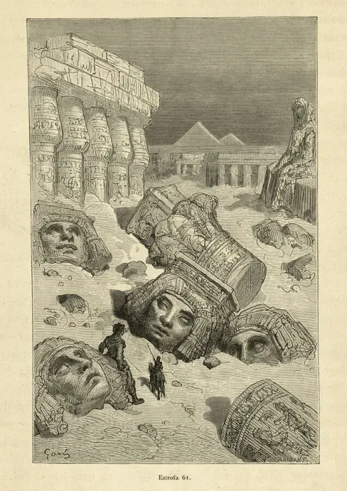 Framed Print : Among the fallen ruins of an ancient civilization, Orlando Furioso