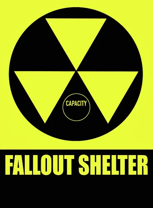 Framed Print : Fallout Shelter Sign Framed Print : Fallout Shelter Sign
