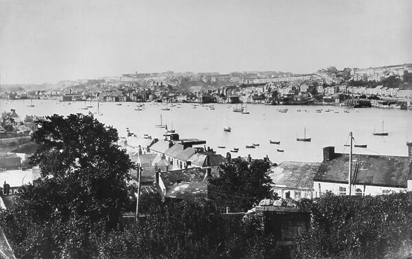 Falmouth from Flushing, Cornwall, circa 1880. (Photo by Hulton Archive / Getty Images)