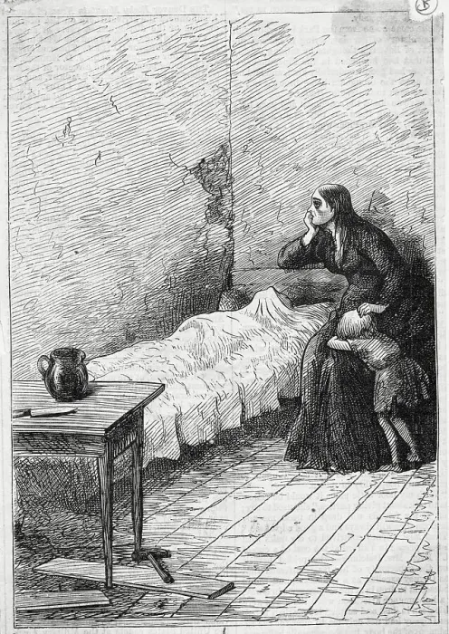 Framed Print : Family Dying from Starvation Framed Print : Family Dying from Starvation