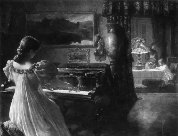 Framed Print : Family Pianist Framed Print : Family Pianist