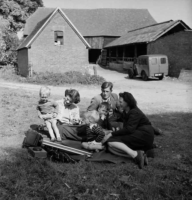 Framed Print : Family Picnic Framed Print : Family Picnic