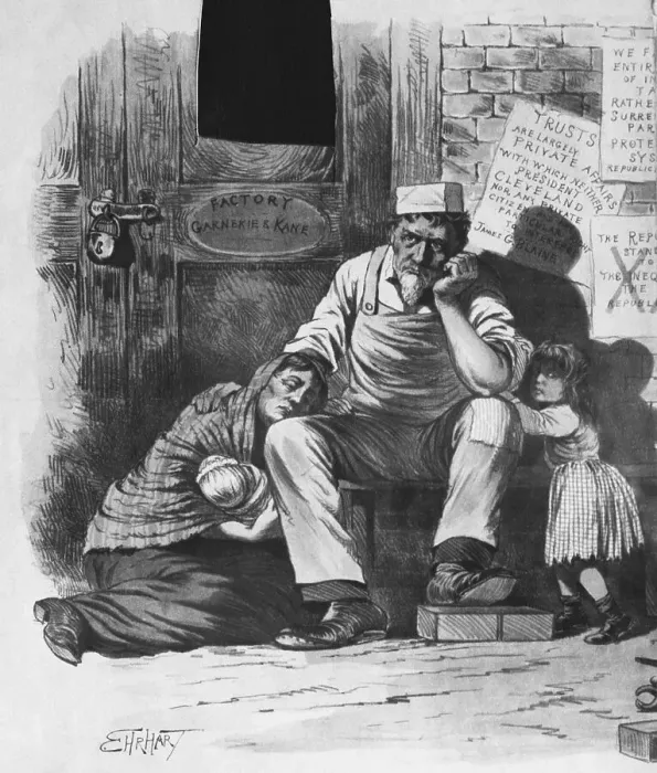 Framed Print : Family Resting Outside Factory Door Framed Print : Family Resting Outside Factory Door