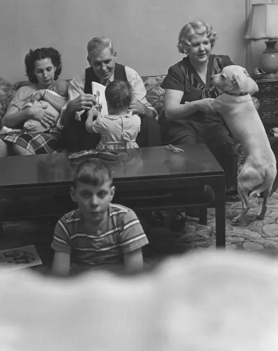 Framed Print : Family Watching TV Framed Print : Family Watching TV