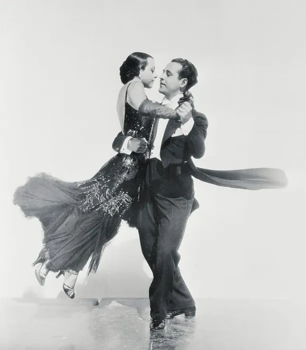 Framed Print : Famous Ballroom Dancers Frank Veloz and Mademoiselle Yolanda Performing