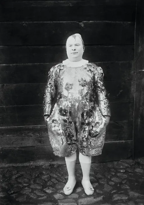 Framed Print : Famous Clown Posing in Costume Framed Print : Famous Clown Posing in Costume