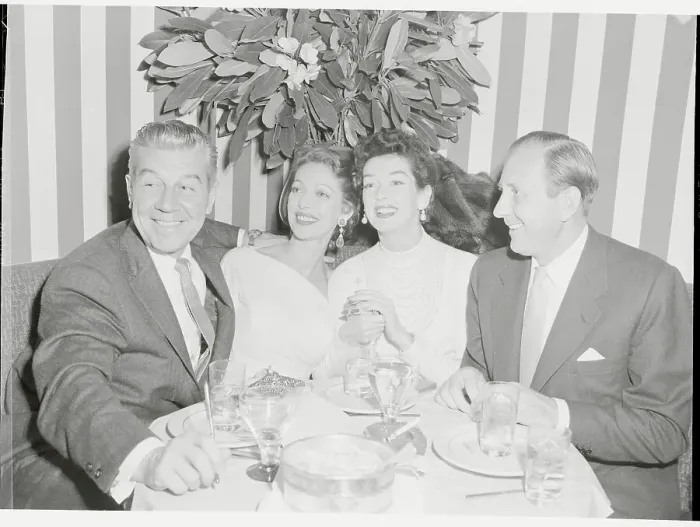 Framed Print : Famous Hollywood Couples at the El Morocco Club Framed Print : Famous Hollywood Couples at the El Morocco Club