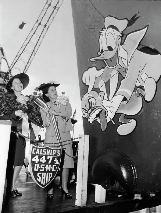 Framed Print : Famous Wives at Ship Opening Ceremony Framed Print : Famous Wives at Ship Opening Ceremony