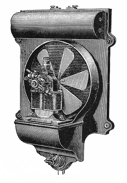 Fan with electric drive