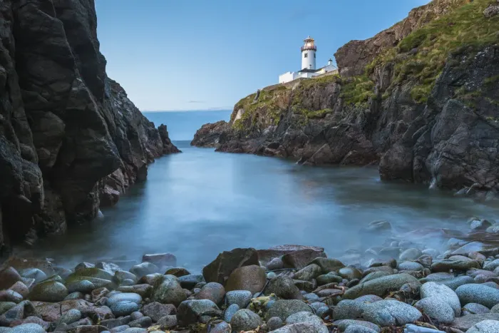 Framed Print : Fanad Head (FAanaid) lighthouse, County Donegal, Ulster region, Ireland, Europe. Lighthouse and its cove at dusk Framed Print : Fanad Head (FAanaid) lighthouse, County Donegal, Ulster region, Ireland, Europe. Lighthouse and its cove at dusk