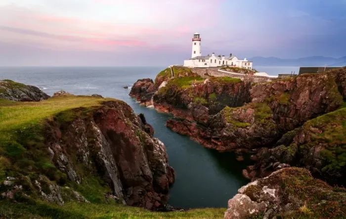 Framed Print : Fanads Head Lighthouse, Sunset, Donegal, Ireland