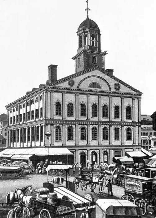 Framed Print : Faneuil Hall