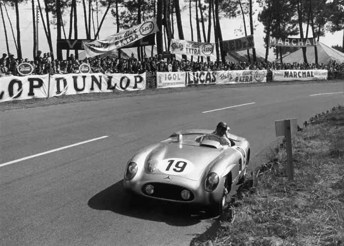 Framed Print : Fangio At Le Mans
